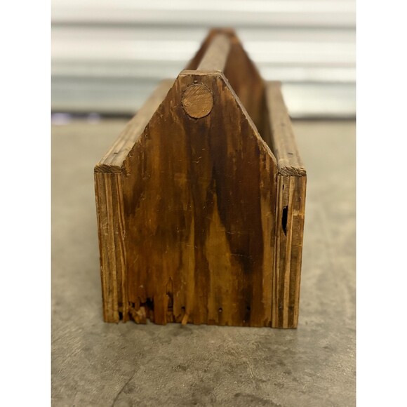 Vintage Small Wooden Child's Kid's Tool Box Flower Planter Vintage Home Decor - Picture 4 of 7